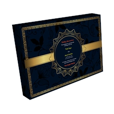 Wedding Announcement Gift Box Gradient Finish 3 x 75 Grams Dry Fruits